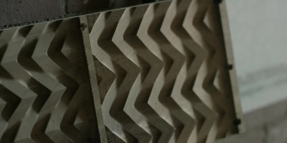 A pattern made of wood
