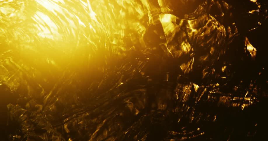 Light shines on abstract liquid waves