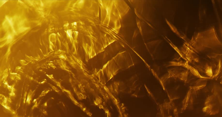 Orange flames and fire moving