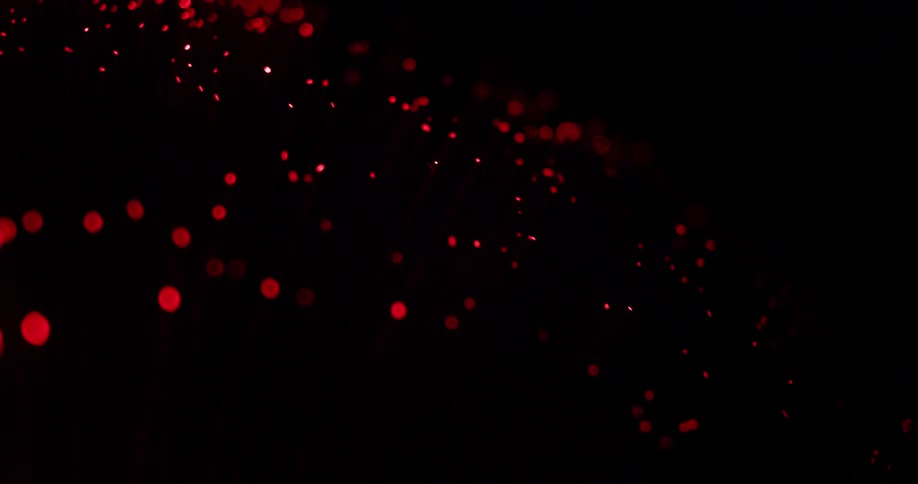The red lights move around