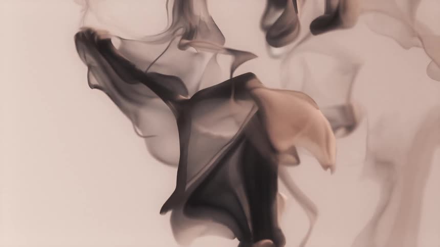 The black smoke moves around