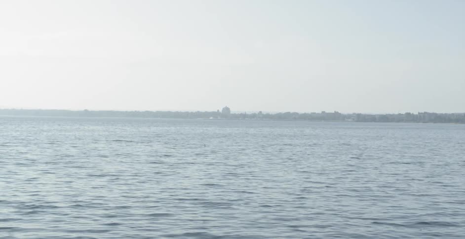 A rippling body of water