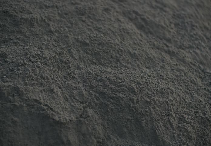 An avalanching pile of dirt