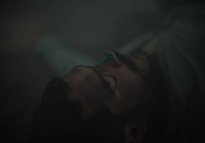 A man is knocked out on the ground