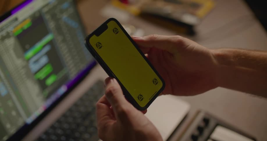A person is using their cell phone