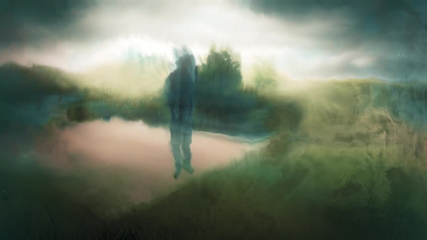 imagery of countryside landscapes and cloudy skies