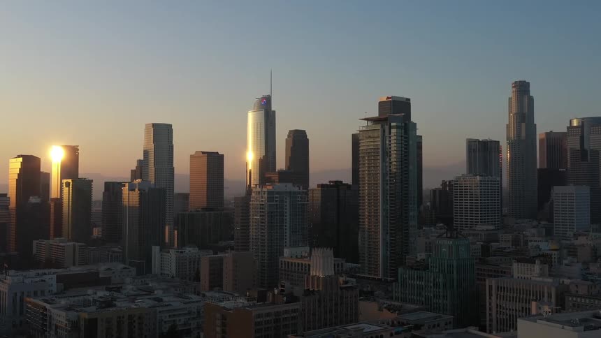 DTLA Cityscape at Sunset