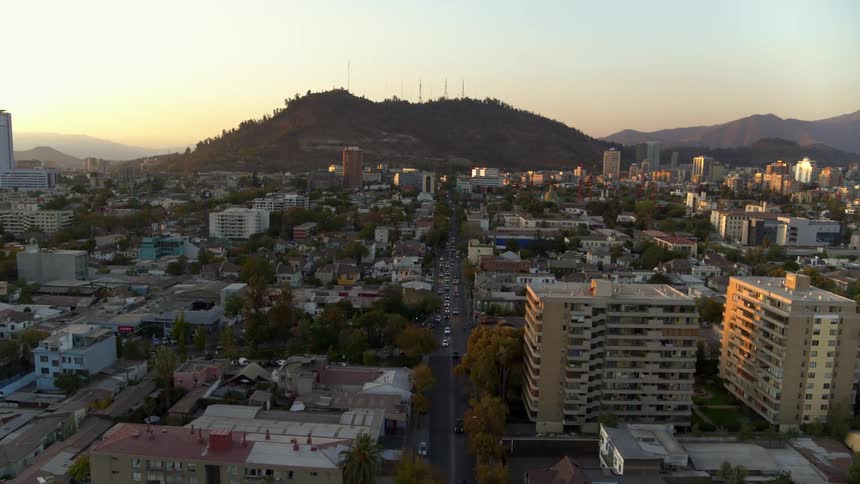 Santiago at Sunset