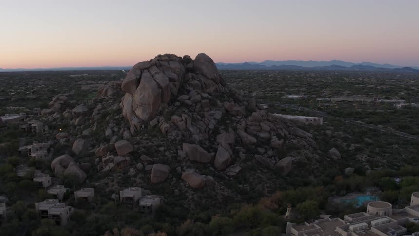 Boulder formation at sunrise