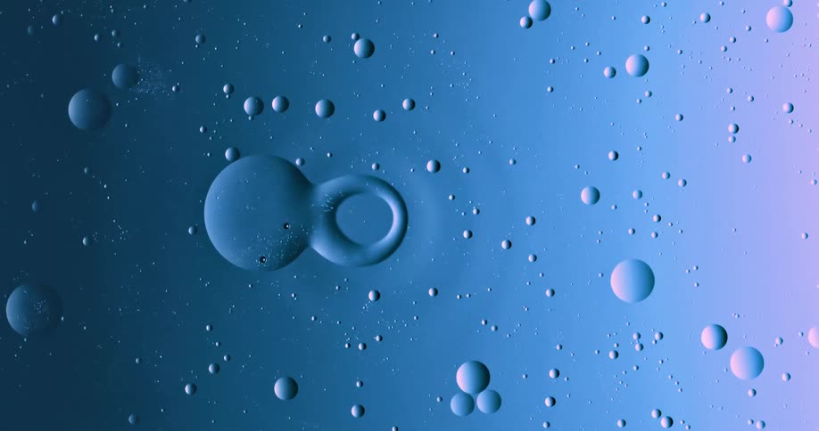 Close up of abstract oily water