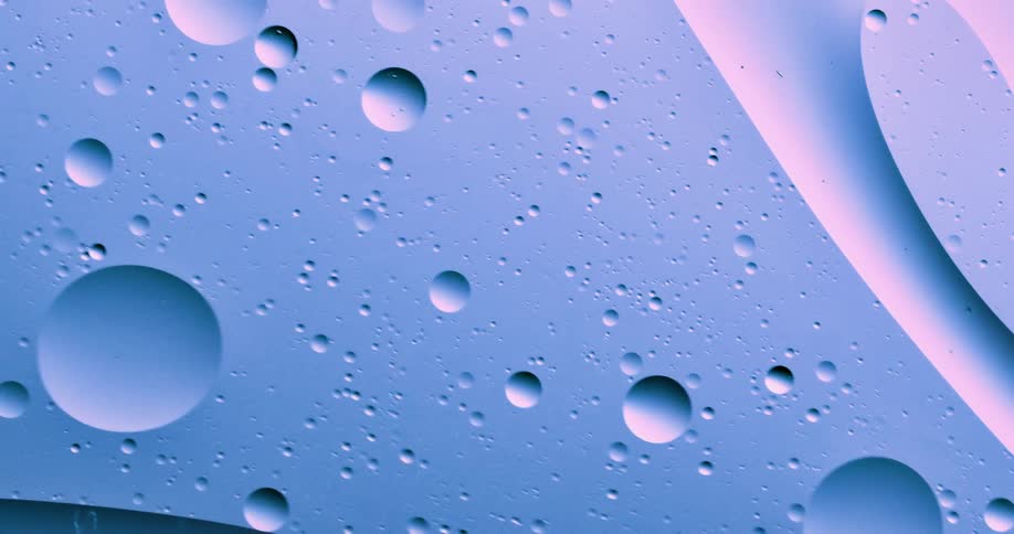 Close up of abstract oily water flowing