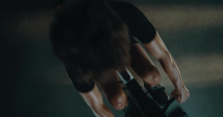 A man is using the exercise machine