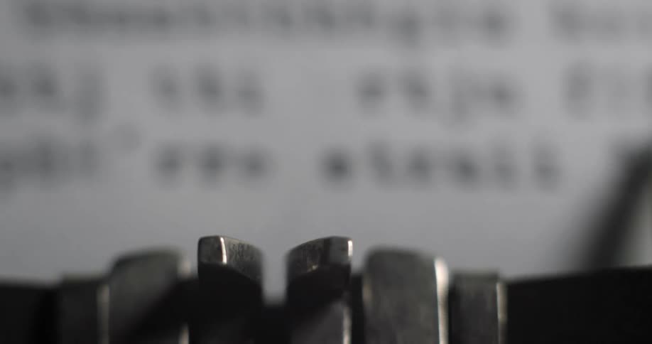 A typewriter functions