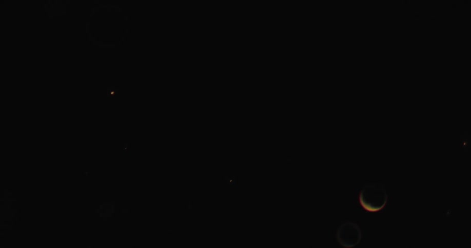 Planets and flashes of light in the night sky