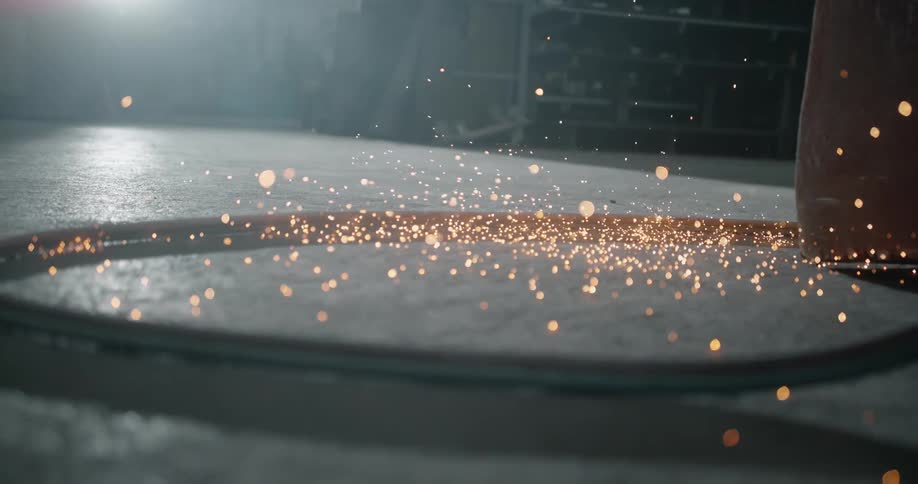Sparks hit the floor