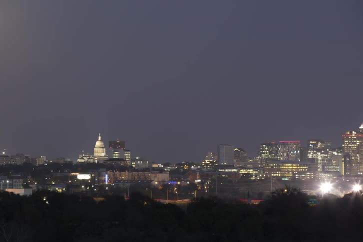 Time-lapse of a large city
