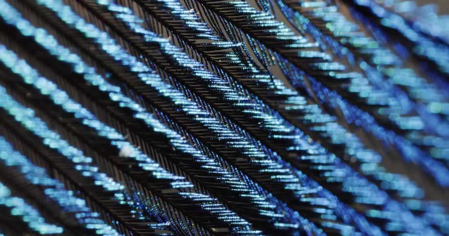 Light flashes on a close up of what looks like a tire