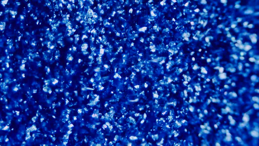 Water moves through a textured surface