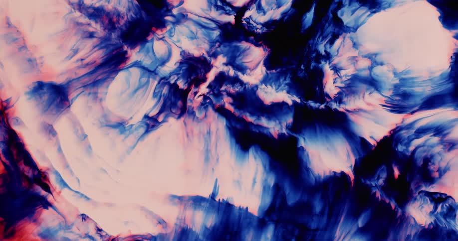 Swirled blue and pink liquid