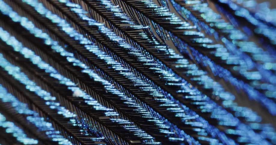 An illuminated textured surface fading to black