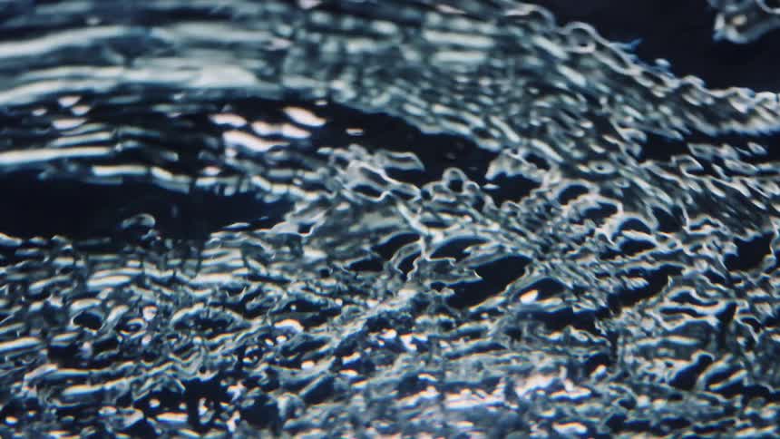 Close up of body of choppy water