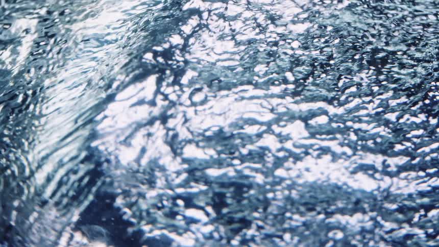Close up of water ripples
