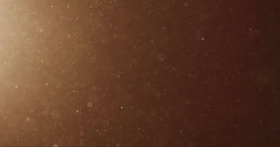 Dust particles floating through the air