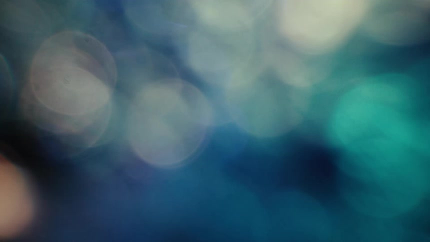 Lights appear out of focus through a bokeh effect