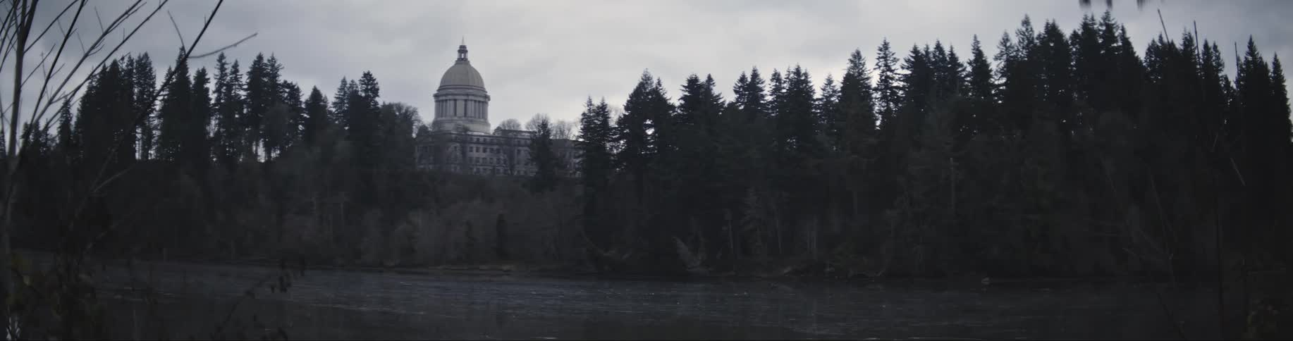 A still shot of a building
