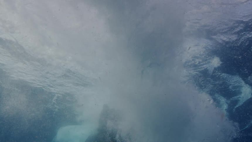 A tail creating bubbles