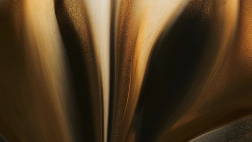 Flowing brown and black fluid