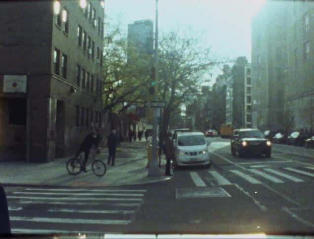 People walk around the city