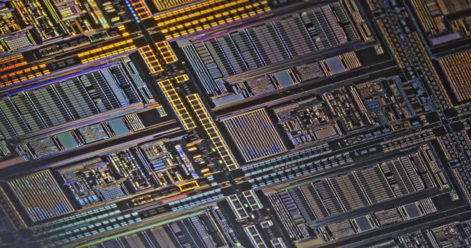 Close up of a circuit board