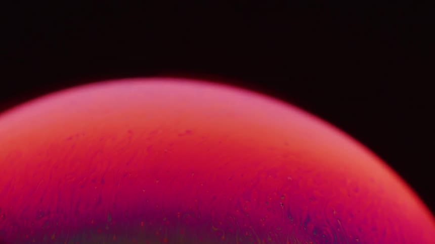 Abstract colorful ball moving and changing colors