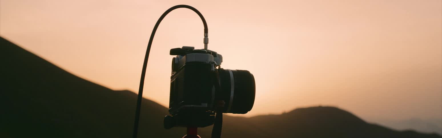 Closeup of a camera