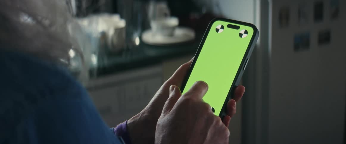A person using a cellphone