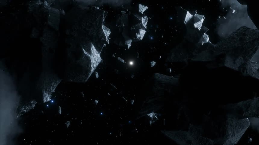 Planets moving in outer space