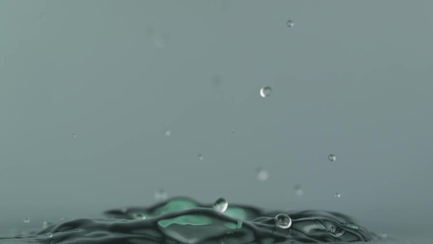 Water splashing up after something has been dropped in it