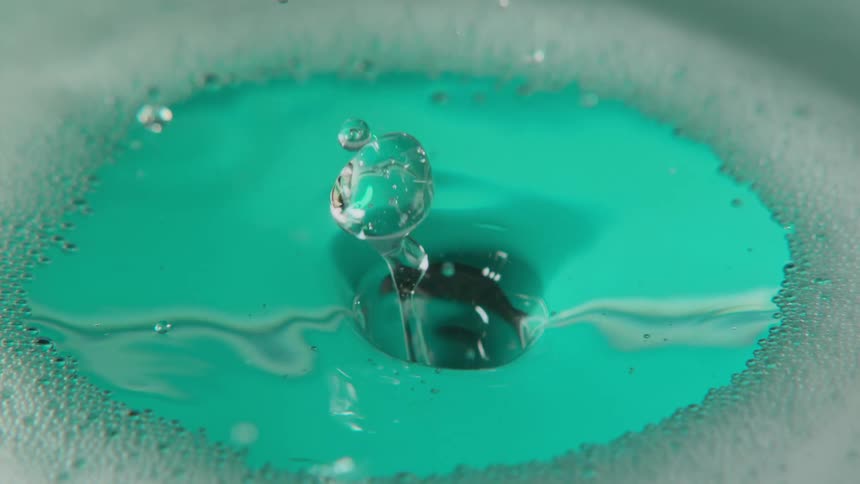 Ripples caused by drop