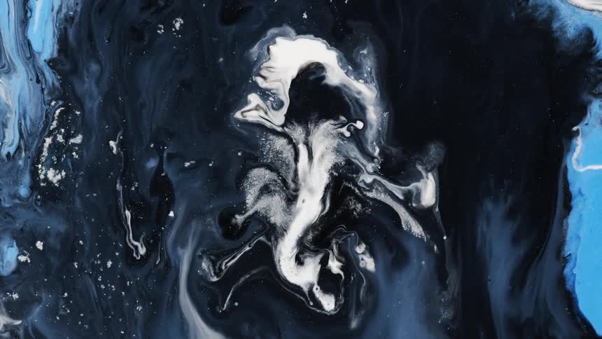 Black liquid oozing