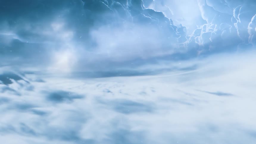 Hurricane force winds are forming a vortex of storm clouds