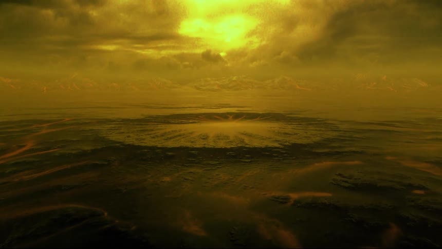 The surface of planet Venus