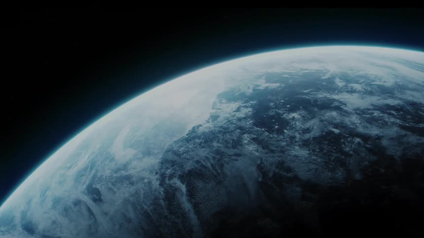 Planet Earth is seen from space
