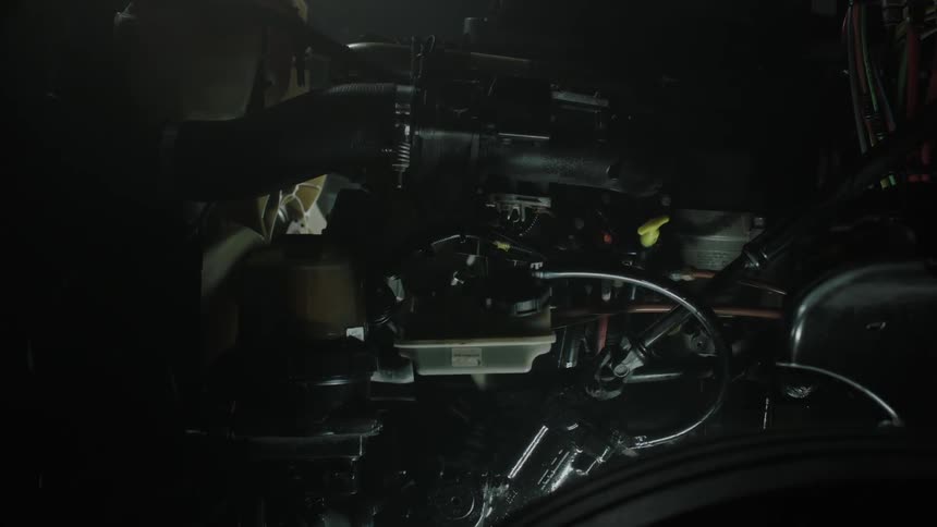 The inside of a car