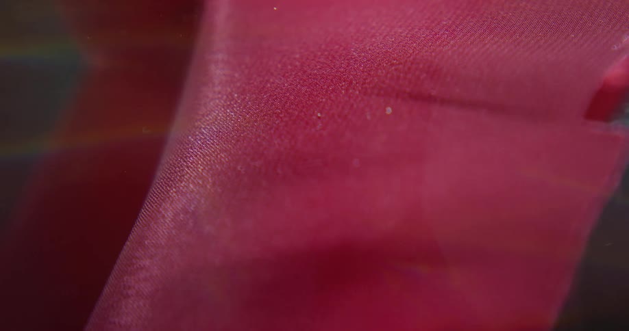 A closeup of a red clothe