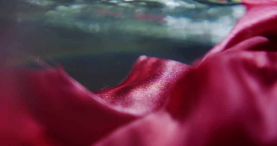 Close up view of a piece of clothing in water