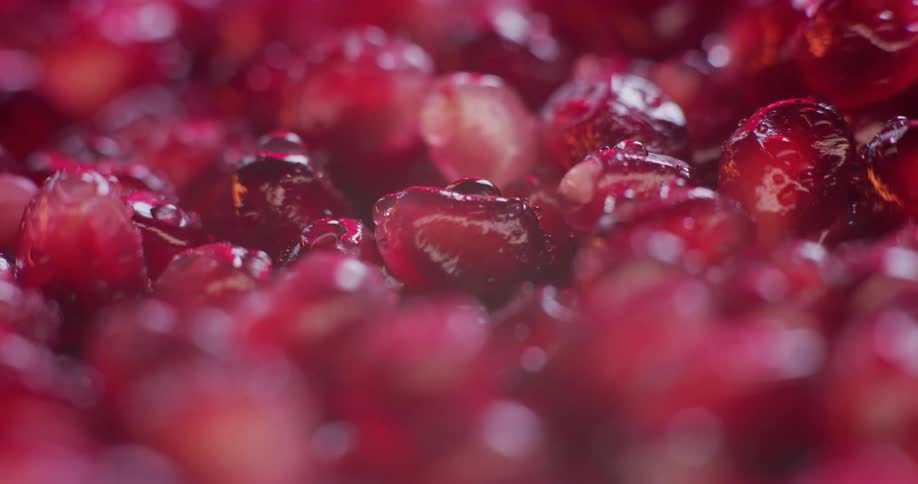 A close up of red solid hard objects