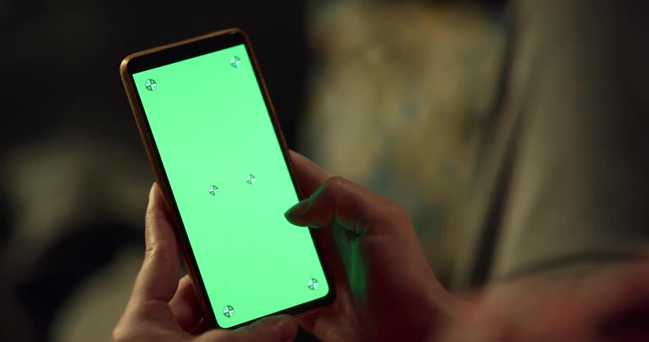 Scrolling through social media on a smart phone