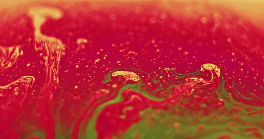 A red and orange liquid