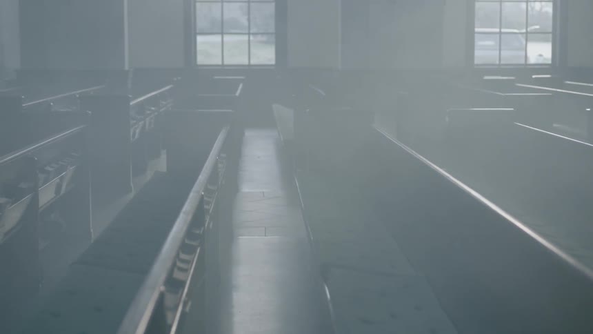 A empty church during the day